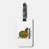 Redwood National Park Backpack Bagagelabel (Achterkant verticaal)