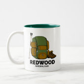 Redwood National Park Backpack Tweekleurige Koffiemok (Links)