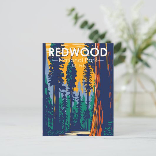 Redwood National Park California  Briefkaart (Staand voorkant)