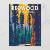 Redwood National Park California  Briefkaart (Voorkant)