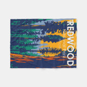 Redwood National Park California  Fleece Deken (Voorkant (Horizontaal))