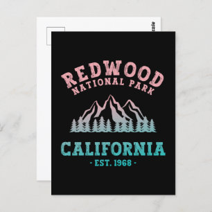 Redwood National Park California Gradient Briefkaart
