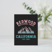 Redwood National Park California Gradient Briefkaart (Staand voorkant)