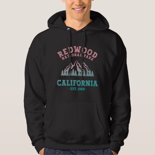 Redwood National Park California Gradient Hoodie (Voorkant)