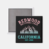 Redwood National Park California Gradient Magneet (Voorkant / Achterkant)