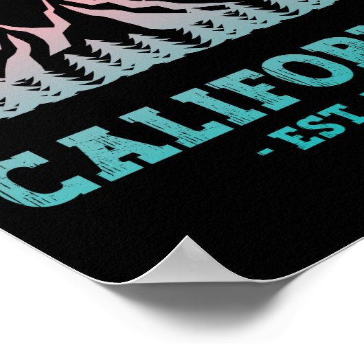 Redwood National Park California Gradient Poster (Hoek)