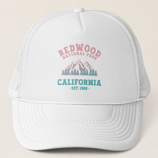 Redwood National Park California Gradient Trucker Pet (Voorkant)