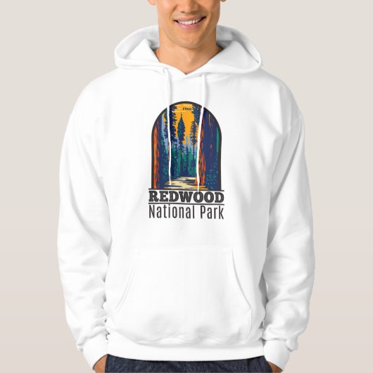Redwood National Park California Hoodie (Voorkant)