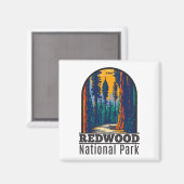 Redwood National Park California Magneet (Voorkant / Achterkant)