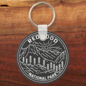 Redwood National Park California  Monoline Sleutelhanger (Voorkant)