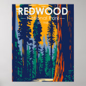 Redwood National Park California  Poster (Voorkant)