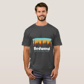 Redwood National Park California Retro  T-shirt (Voorkant volledig)