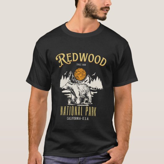 Redwood National Park California T-shirt (Voorkant)