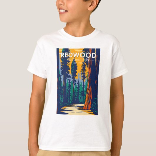 Redwood National Park California  T-shirt (Voorkant)