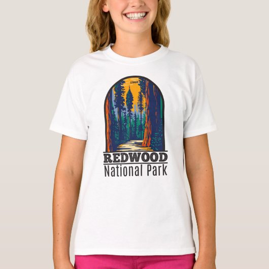 Redwood National Park California  T-shirt (Voorkant)