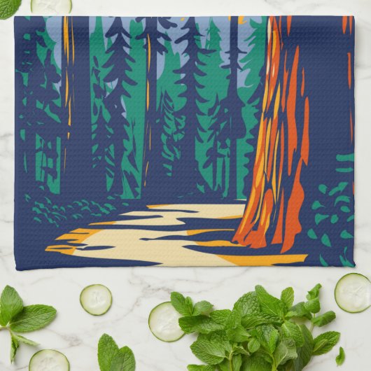 Redwood National Park California  Theedoek (Gevouwen)