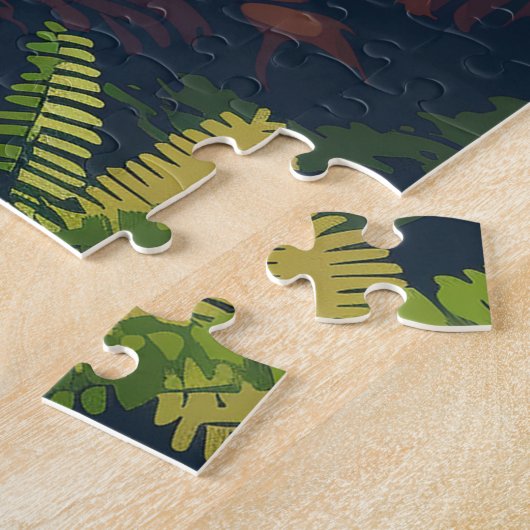 Redwood National Park California Tree Retro Legpuzzel (Zijkant)