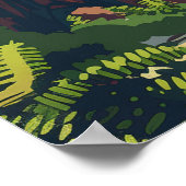 Redwood National Park California Tree Retro Poster (Hoek)