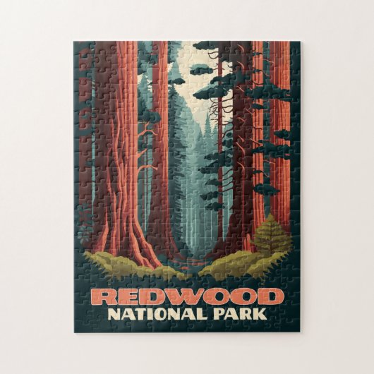 Redwood National Park California Trees Legpuzzel (Verticaal)