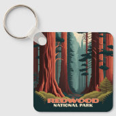 Redwood National Park California Trees Sleutelhanger (Voorkant)