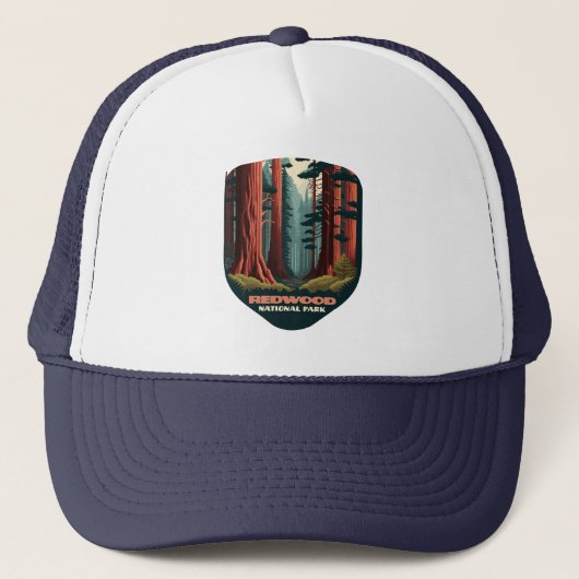 Redwood National Park California Trees Trucker Pet (Voorkant)