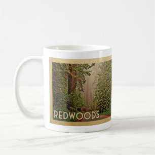 Redwood National Park California Vintage Travel Koffiemok