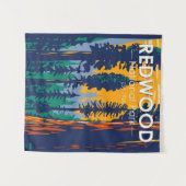 Redwood National Park California Wandkleed (Voorkant (horizontaal))