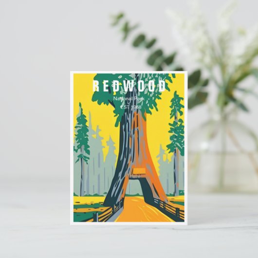 Redwood National Park Californië  bos Briefkaart (Staand voorkant)