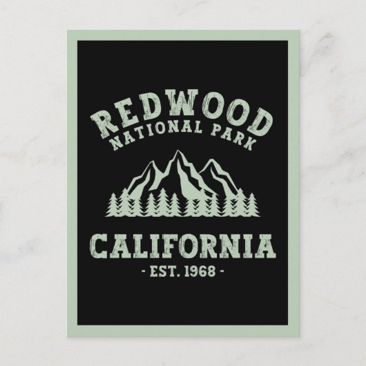 Redwood National Park Californië Briefkaart (Voorkant)