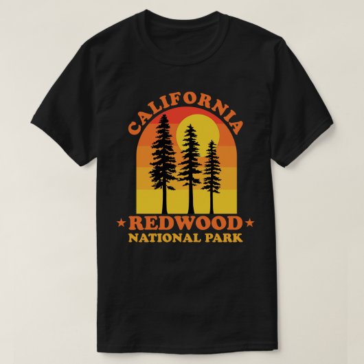 Redwood National Park Californië T-shirt (Design voorkant)