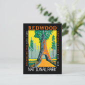 Redwood National Park Chandelier Distress Briefkaart (Staand voorkant)