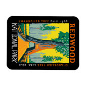 Redwood National Park Chandelier Distress Magneet (Horizontaal)