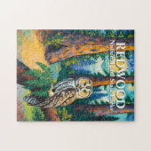 Redwood National Park Colorful Forest Owl Wildlife Legpuzzel (Horizontaal)