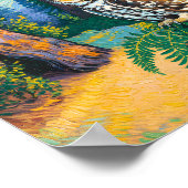 Redwood National Park Forest Owl Van Gogh Style Poster (Hoek)