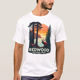 Redwood National Park - Herten landschap T-shirt
