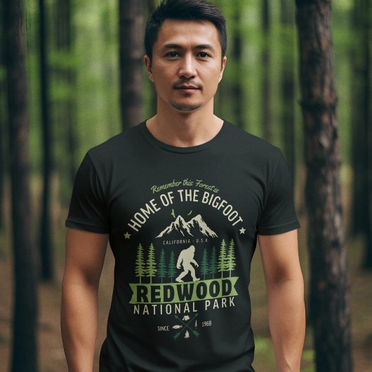 Redwood National Park Home of the Bigfoot T-shirt