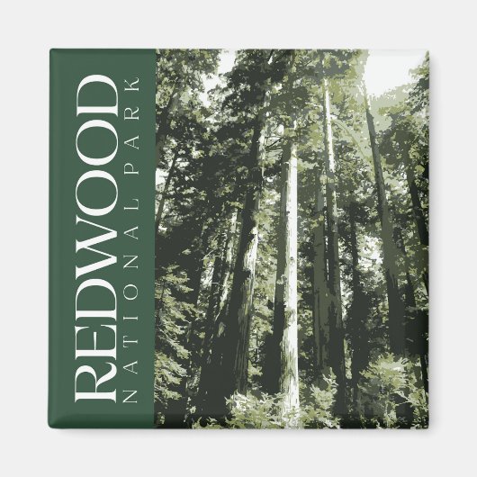 Redwood National Park Magnet (Voorkant)