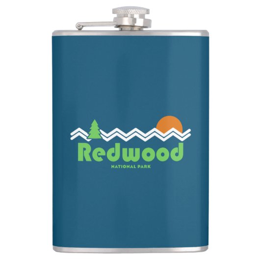 Redwood National Park Retro Heupfles (Voorkant)