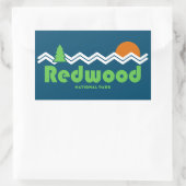 Redwood National Park Retro Rechthoekige Sticker (Tas)