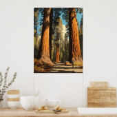 Redwood National Park  stijl reizen Poster (Keuken)