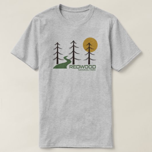 Redwood National Park Trail T-shirt (Design voorkant)