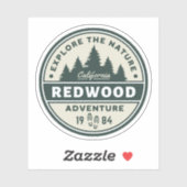 Redwood National Park Travel Sticker (Vel)