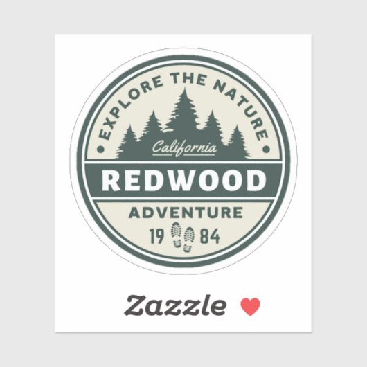 Redwood National Park Travel Sticker (Vel)