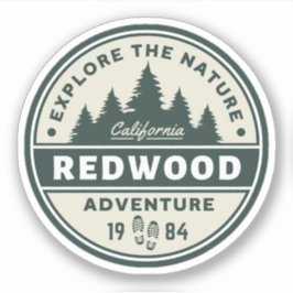 Redwood National Park Travel Sticker