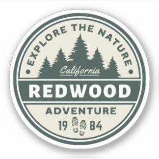 Redwood National Park Travel Sticker