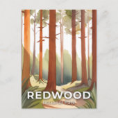 Redwood National Park | Waterverf Briefkaart (Voorkant)