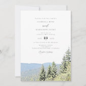 REDWOOD NATIONAL PARK Waterverf Forest Wedding Kaart (Voorkant)