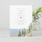 REDWOOD NATIONAL PARK Waterverf Forest Wedding Kaart (Staand voorkant)