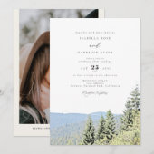 REDWOOD NATIONAL PARK Waterverf Forest Wedding Kaart (Voorkant / Achterkant)