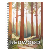 Redwood National Park | Waterverf Travel Art Notitieboek (Voorkant)